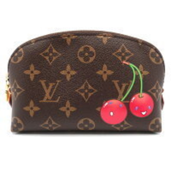 Louis Vuitton Cosmetic Pochette LV Takashi Murakami Pouch Cherry - Picture 1 of 9